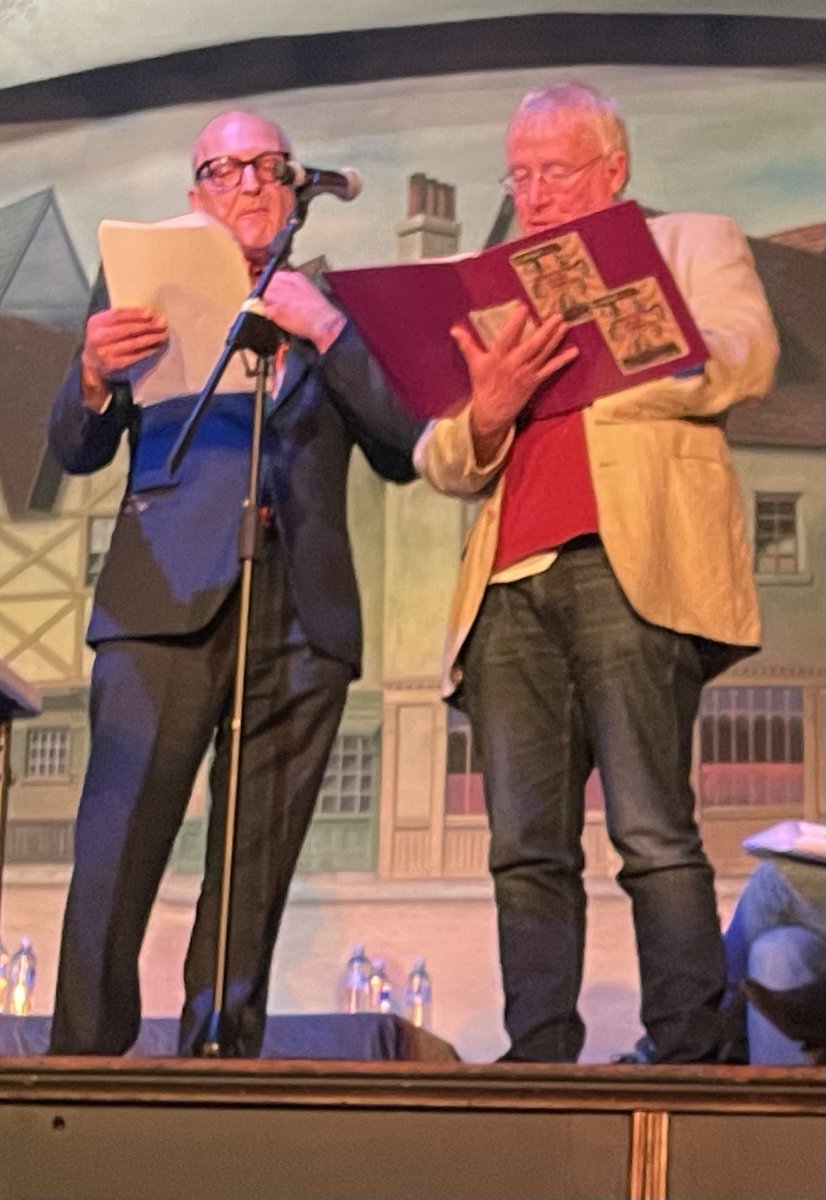 thereetpetite's tweet photo. First-ever staged reading of #BeyondOurKen with a brilliant cast. ⭐ #ChristopherTimothy @DavidBensonSays @SteveNallon @Jemmamchurchill #KeithWickham #SamDevereaux @AndyMerriman1 @RobertWRossEsq @normansfield #fundraiser #BBCRadio4Extra https://t.co/6In7Lb8nDC