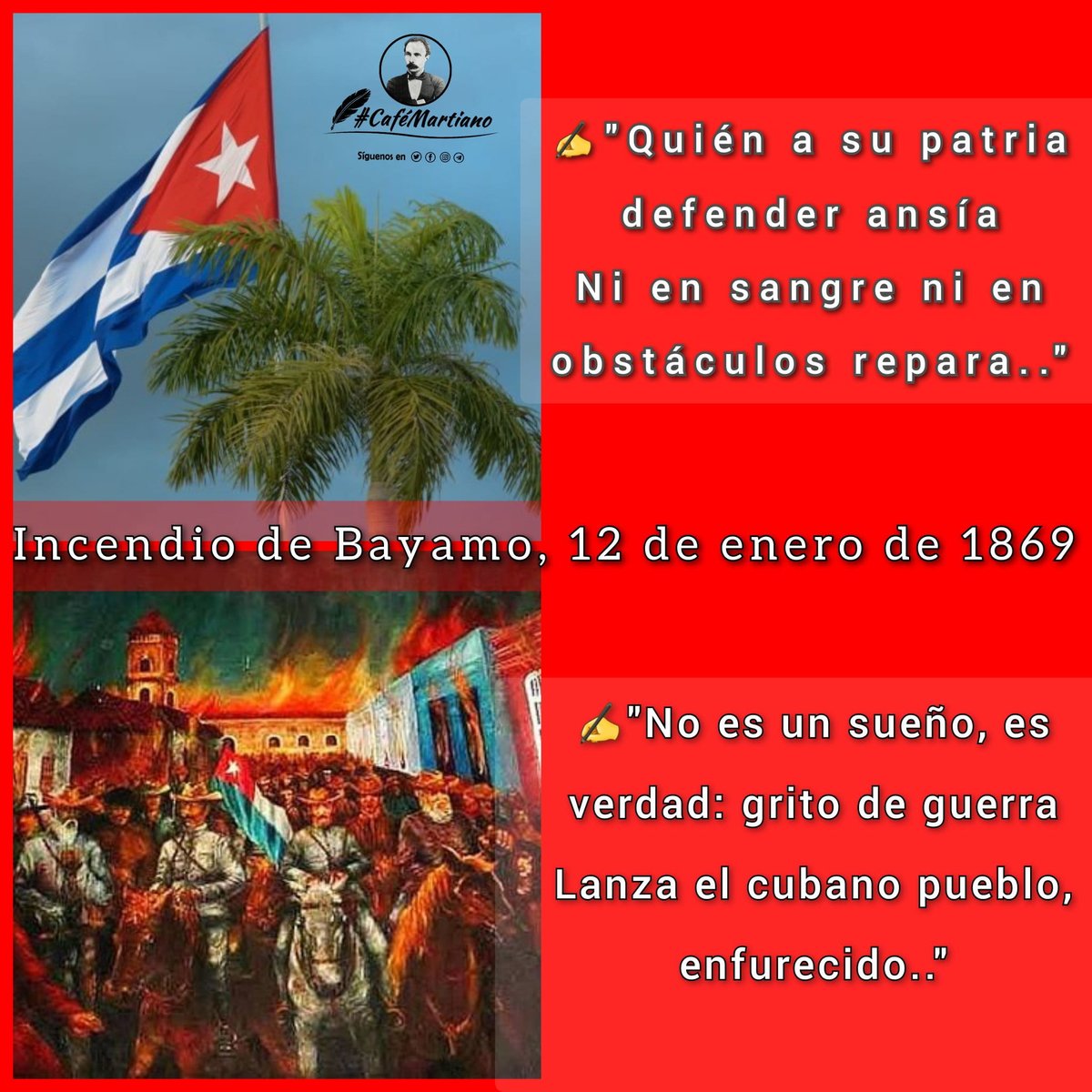 El 12 de enero de 1869,la ciudad de Bayamón quedó reducida de cenizas
<a href="/YosbelAriasLim1/">Yosbel Arias Lima</a>
<a href="/Yamilet50088609/">Yamilet Herrera</a>  
<a href="/FarinaEstevez/">Yoandry Fariña Estévez</a> 
<a href="/CubaMined/">MINED</a> 
<a href="/dmesantaclaravc/">DGE Santa Clara</a> 
<a href="/dpevillaclara/">DGEP Villa Clara</a>
