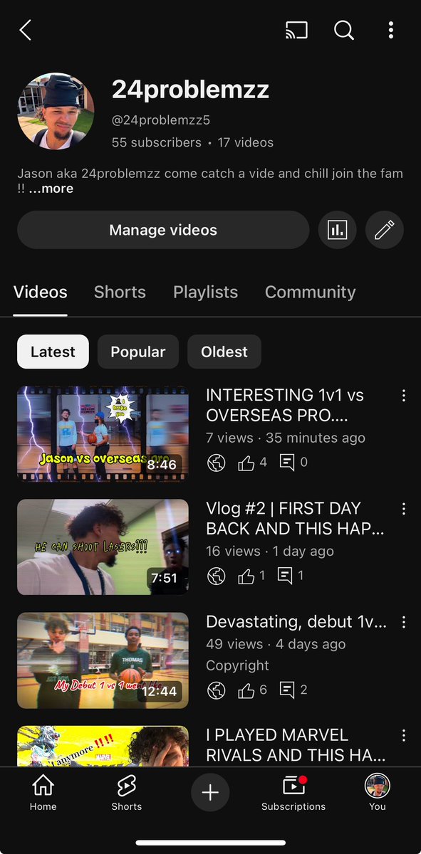 24problemzz5's tweet image. New vid on yt out now !!!! 

youtu.be/FcSMVksYvRg?si…