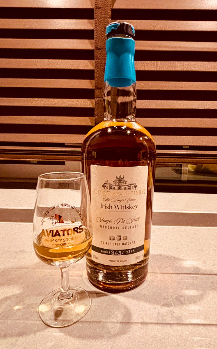 A little late to show case a dram this evening, but this is just lovely &amp; Thank You to a good friend for the bottle #LovelySurprise #curraghmorewhiskey #SundayNightSip 🥃