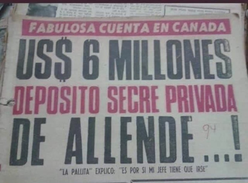 🛑Mientras tanto...  "La imagen" de Salvador Allende. 🤦