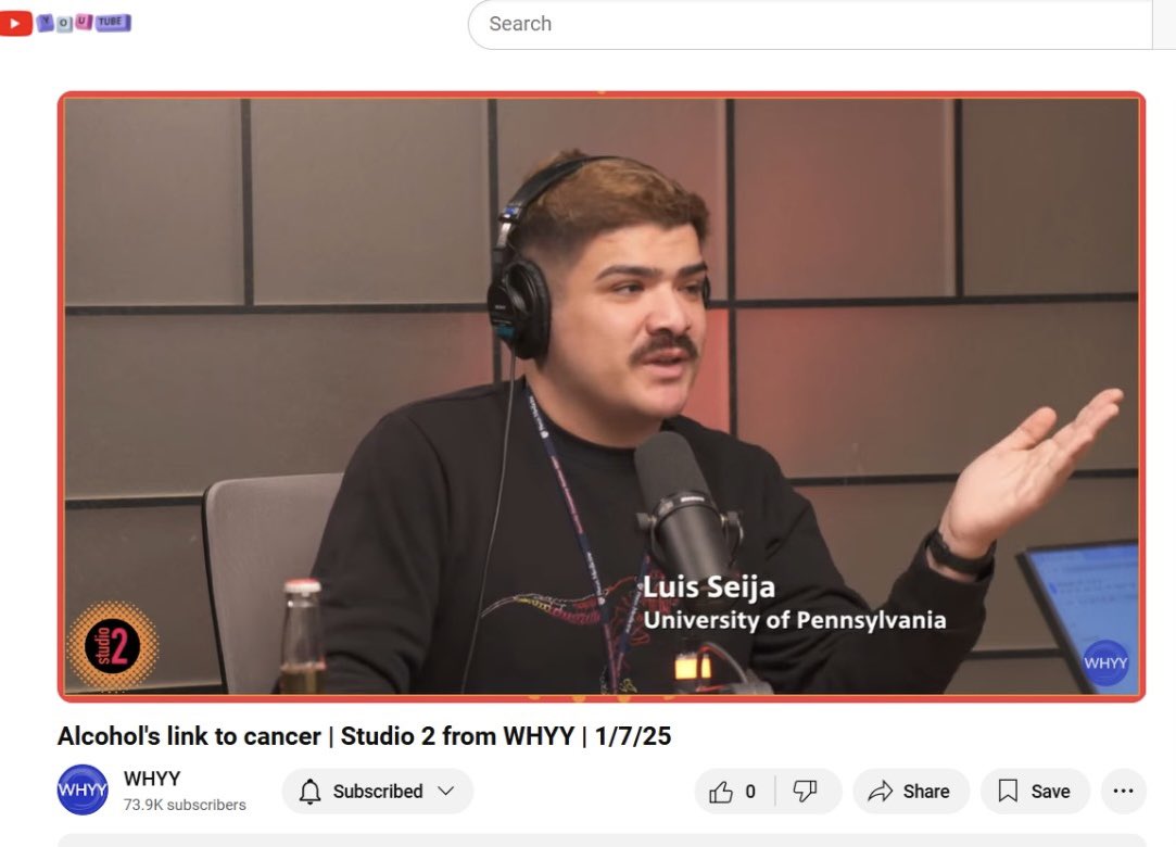 leseija's tweet image. Last week, I joined @whyy #Studio2 to discuss alcohol policy, its overlooked link to cancer, &amp;amp; explored how #PublicHealth strategies can make a lasting impact on our communities. 

Listen to the episode here: whyy.org/episodes/alcoh…