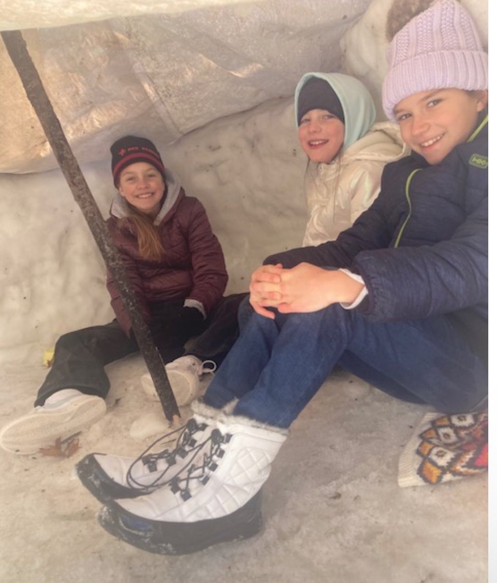 6Daphne's tweet photo. When your gifted students send you pictures on their snow days of their creation, your heart melts. Igloo building for the win! @StoryFalcons @StoryPrincipal https://t.co/i7MO3jT8WB