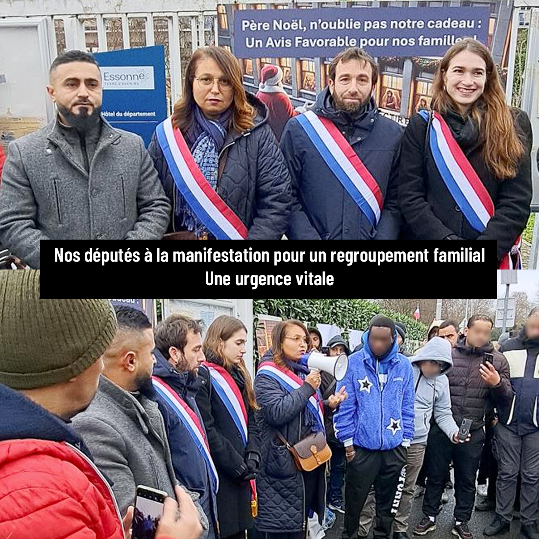 lfi91_'s tweet photo. ✊Retour sur l'activité de nos députés et députées en Essonne lors du mois de décembre
🔴Le mois de décembre a été marqué par plusieurs mobilisations cruciales
⚠️La lutte continue sur tous les fronts !

#lfi #nfp #prefecture #eau #transportencommun #essonne #regroupementfamilial https://t.co/1JtmIX8W2X