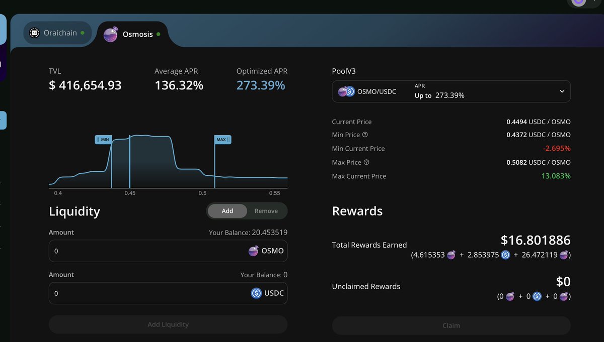The engine behind <a href="/LeeQuid_AI/">Lee Quid</a> is no joke. 

<a href="/orchai_protocol/">Orchai.io</a> has already deployed similar product to Osmosis and Oraichain, managing CLMM positions to optimize APR up to 500%. 

$LEE brings this solution at scale to @Solana, allowing for fully automated position management 🧠
