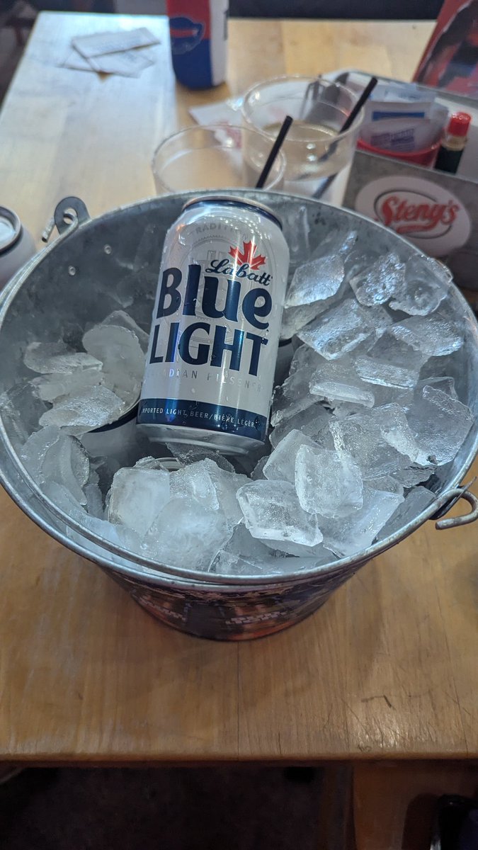 BillsBackersWI's tweet photo. That's right, we have officially drank Stenny's out of all their @LabattUSA stock. I have never been more proud of this group! #drinkingtownwithafootballproblem #ordermore #GoBills #BillsMafia https://t.co/gG7HOQU8st