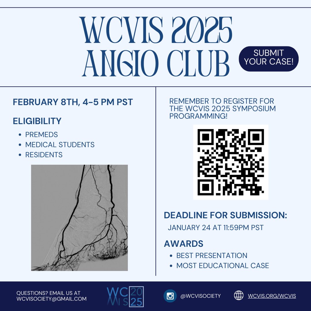 Our Angio Club case submission deadline has been EXTENDED to Friday, Jan 24 at 11:59 pm PST!
