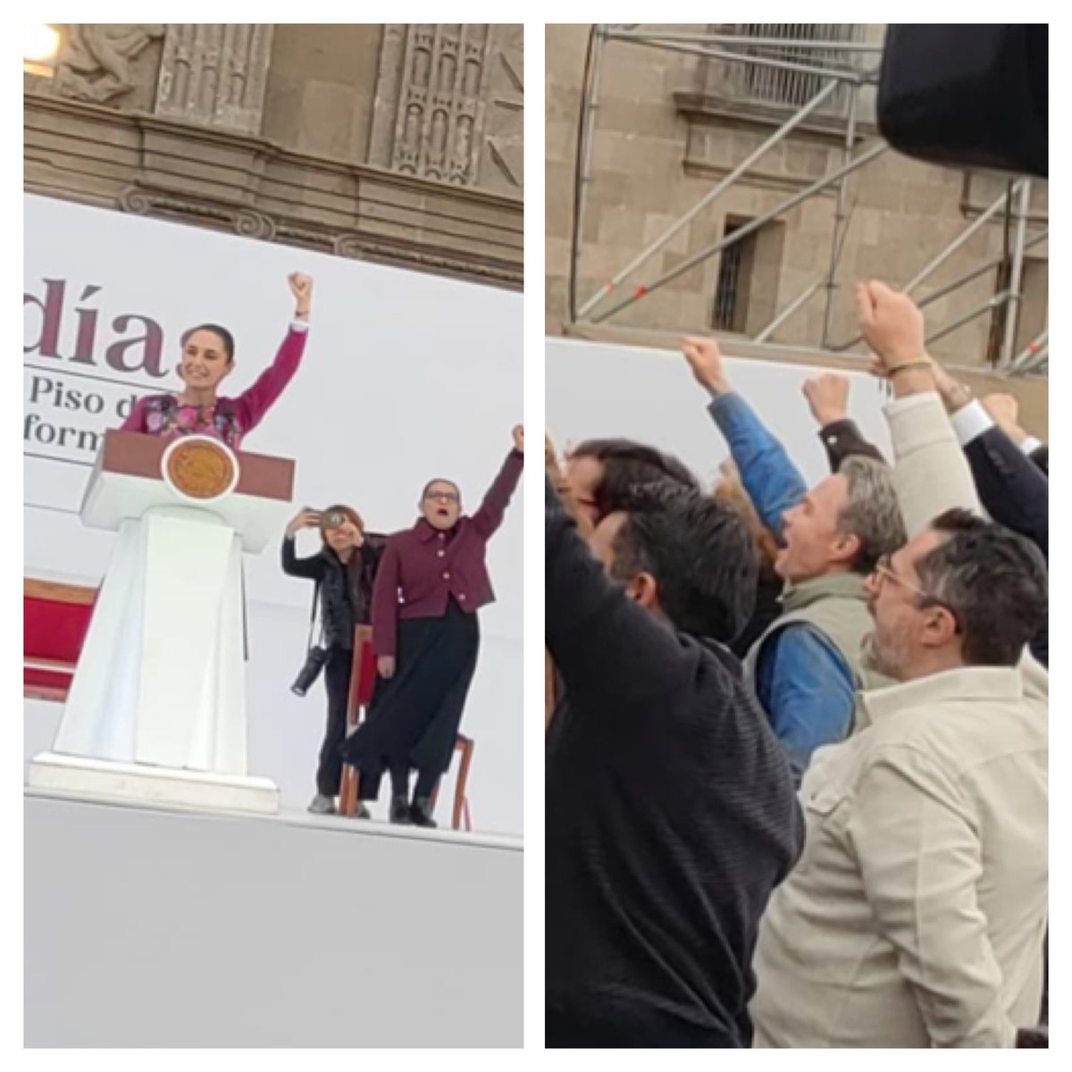 VelascoM_'s tweet photo. ¡¡A #100DíasPresidenta 🇲🇽, es un Honor estar con Claudia Hoy! https://t.co/C0vmWdoKm1