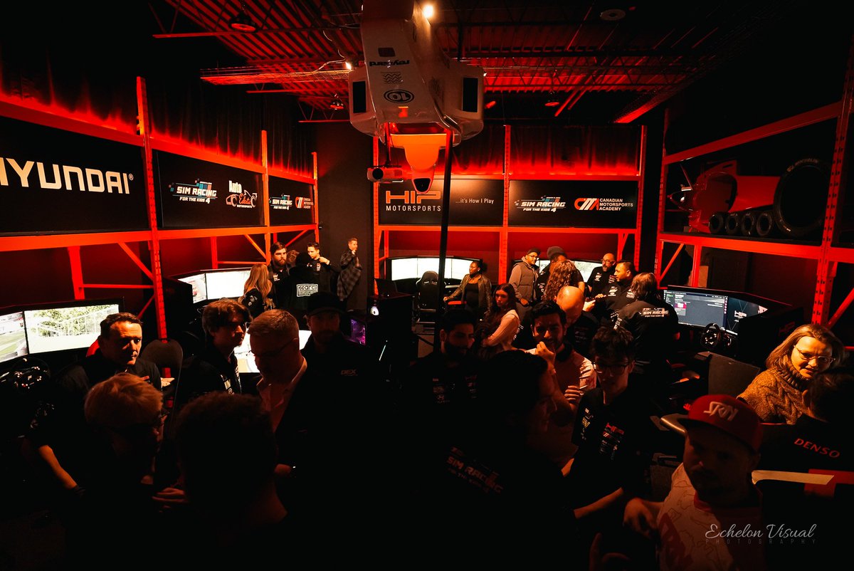 Amazing event hosted on January 8th. Sim Racing for the Kids in Toronto at HIP Motorsports. #simracing #gt3 SRN had 6 members attend the event in person.
