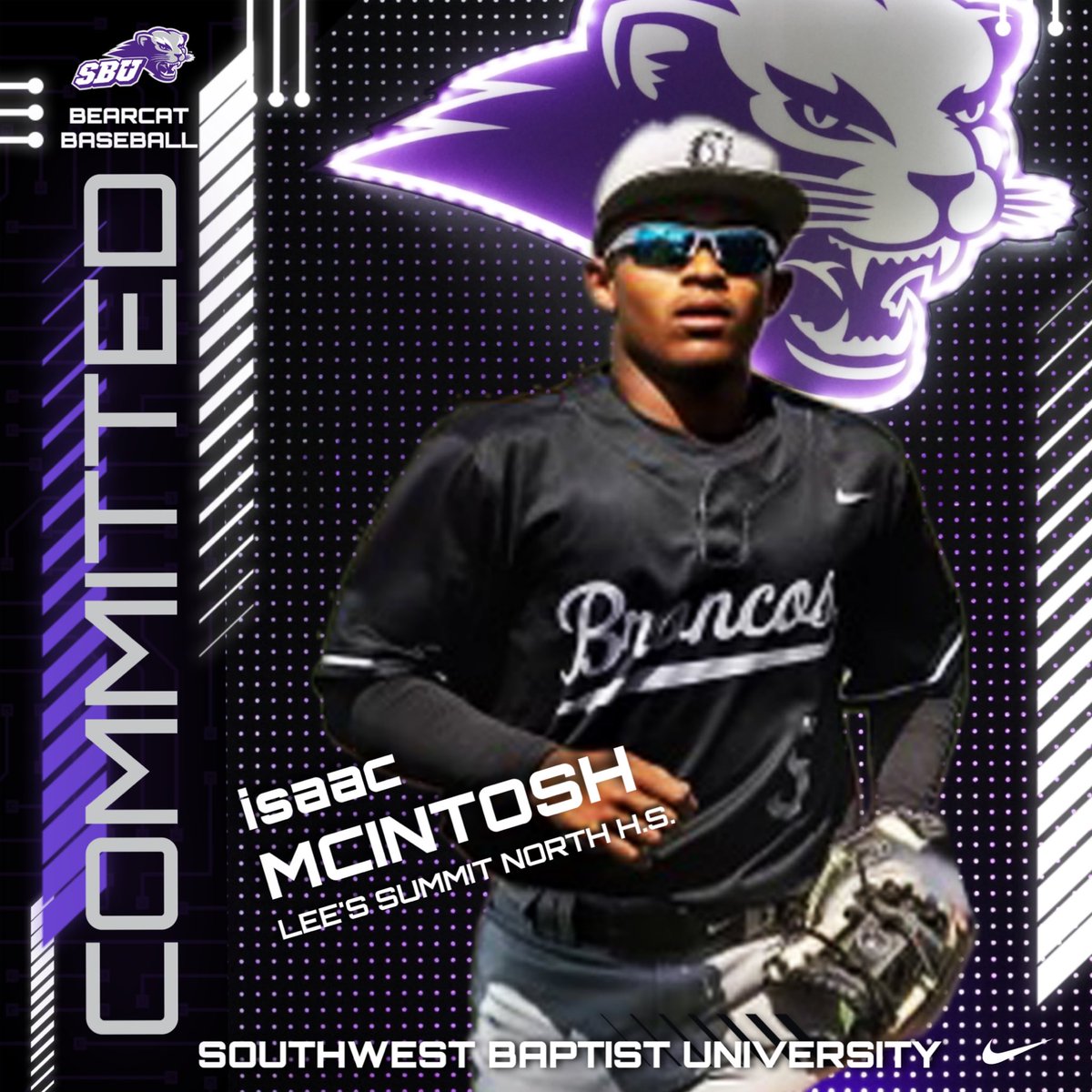 Isaac McIntosh (@_isaacmcintosh) on Twitter photo Excited to announce my commitment to <a href="/SBU_Football/">SBU Football</a> and <a href="/sbu_baseball/">SBU Bearcats Baseball</a> Grateful for my family, coaches, teammates, and everyone who supported me along the way.
<a href="/LSNorthFootball/">Lee's Summit North Football</a> <a href="/LSNbaseball/">Bronco</a> <a href="/BCbaseballtoday/">Building Champions</a> <a href="/MozeeJ43/">Jamar Mozee</a> <a href="/Coach_Clardy/">Robert Clardy</a> <a href="/CoachM_Dunn/">Coach Mason Dunn</a> <a href="/_cheetob3/">Charles Bradley</a> Excited to announce my commitment to <a href="/SBU_Football/">SBU Football</a> and <a href="/sbu_baseball/">SBU Bearcats Baseball</a> Grateful for my family, coaches, teammates, and everyone who supported me along the way.
<a href="/LSNorthFootball/">Lee's Summit North Football</a> <a href="/LSNbaseball/">Bronco</a> <a href="/BCbaseballtoday/">Building Champions</a> <a href="/MozeeJ43/">Jamar Mozee</a> <a href="/Coach_Clardy/">Robert Clardy</a> <a href="/CoachM_Dunn/">Coach Mason Dunn</a> <a href="/_cheetob3/">Charles Bradley</a>