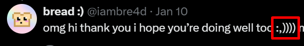 breadmods's tweet photo. are we not worth crying @iambre4d??? how come every other reply got a colon, comma, parenthese, and we didnt?? you hate your mods, admit it 😞 /j https://t.co/9eTZiEDSbX