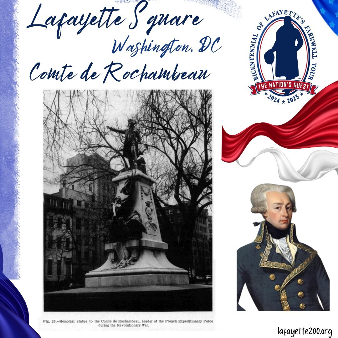 LafayetteFriend's tweet photo. Rochambeau, under the Influence of General Lafayette, organized a French Expeditionary Force of 6,000 men including his son, the Vicomte de Rochambeau, which arrived In America In 1780. 

#lafayette200 #lafayette #marquisdelafayette #washingtondc #rochambeau https://t.co/QnuSX5ci0S