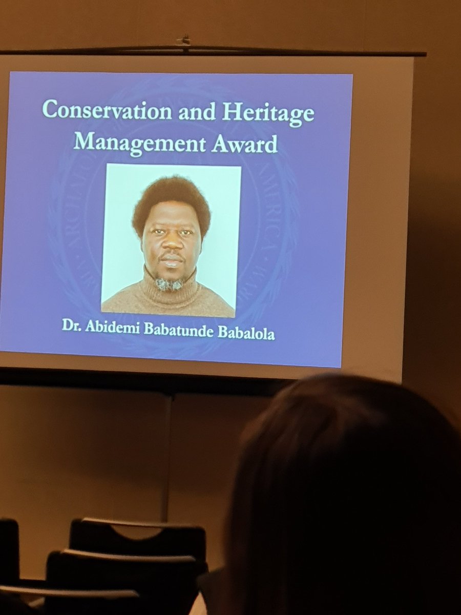 AbidemiBabalol5's tweet photo. Pleased to receive the @archaeology_aia Conservation and Heritage Mgt Award at the 2025 meeting in Philadelphia. Thanks to the stakeholders, the community, research assistants, @NCMMHQ, Cambridge AHRC Impact Fund, @CASCambridge, A G Leventis Foundation, @STARC_CyI, @EMKP_BM https://t.co/7SPeHgLEn4