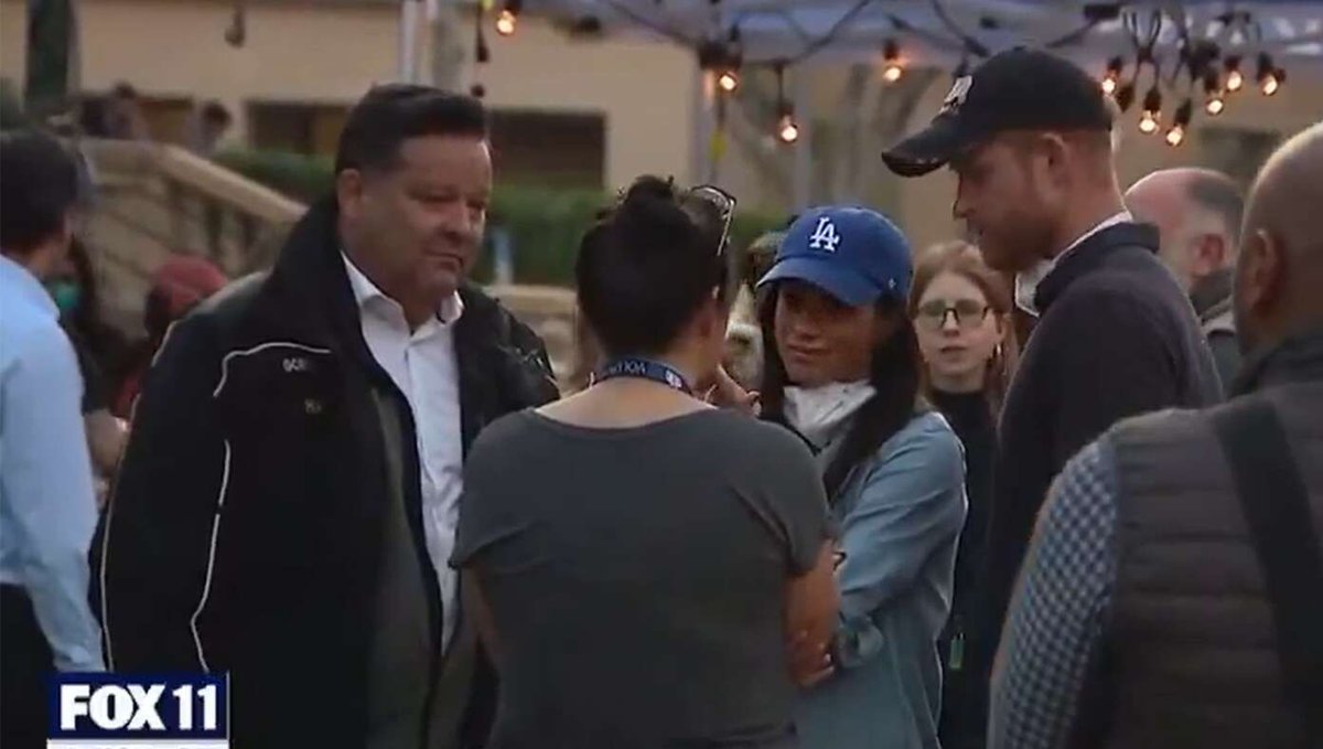 TheBabylonBee's tweet photo. Los Angeles Saved After Meghan Markle Arrives To Stand Around Wearing Baseball Cap https://t.co/4g7exX34Mx https://t.co/AA73xz6X6w