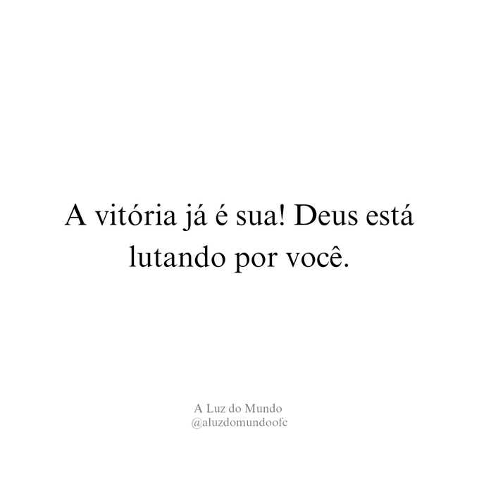 Você crê? Digite: AMÉM!