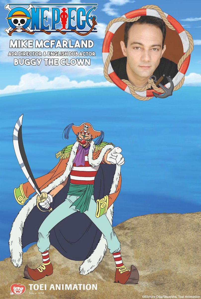 OnePieceAnimeUS's tweet photo. Calling all #OnePiece fans! 

Let’s come to the aid of the wonderful and talented ADR Director of the English One Piece dub and voice of Buggy the Clown @MikeMcFarlandVA 🙏 

Help him on his road to recovery after undergoing emergency brain surgery! 

https://t.co/jn1lNe3KIc https://t.co/fMhtitEJpy