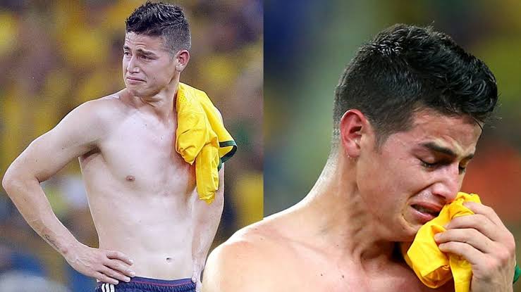 El James Rodriguez al enterarse que firmó con el León y no con el Lyon.