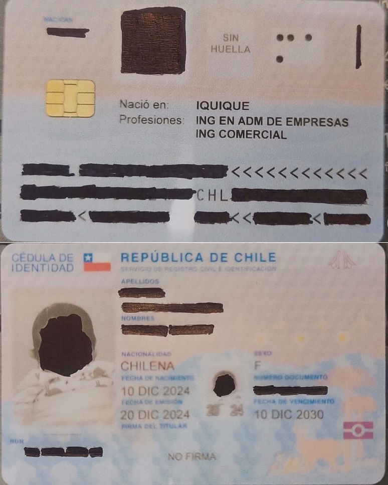 thecliniccl's tweet photo. Diez días después de nacer, Mayte ya tenía su cédula, pero lo curioso es que en el documento figuraban los títulos de "Ingeniera en Administración de Empresas" e "Ingeniera Comercial"

La crisis de los nuevos carnets https://t.co/g5pHs2DgeC https://t.co/T4H85zaPhE