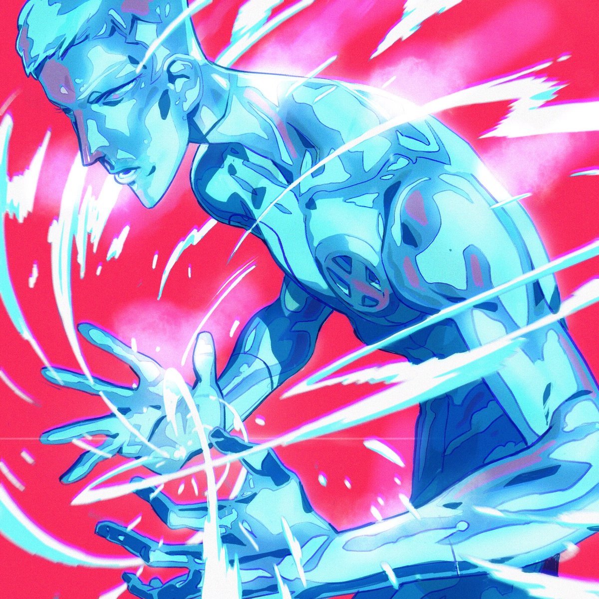 「The Coldest.  Bobby Drake. #iceman 」|Chase Conleyのイラスト
