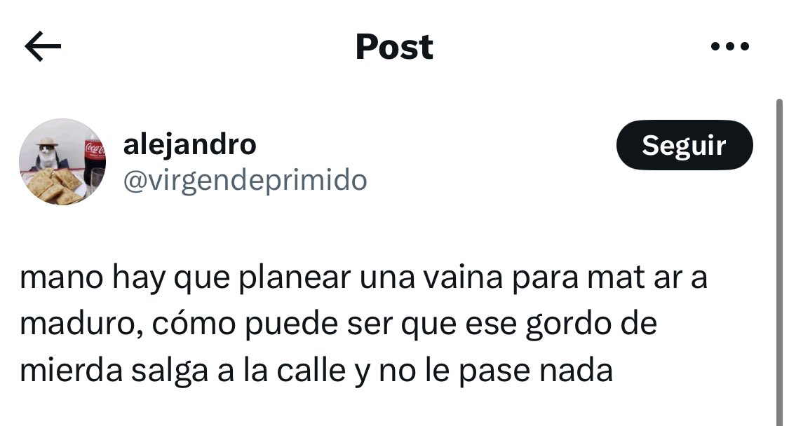 indhriana's tweet photo. No sé si la información es real. Pero en caso de estar en manos de las autoridades, estaría detenido y no “secuestrado”  pues el “joven” no sólo salió a la calle a “protestar” estaba pidiendo asesinar al Presidente de Venezuela Nicolás Maduro , eso es un delito en cualquier país del mundo. 

¿Se la tiran de machitos? Asuman sus consecuencias !! 👇👇