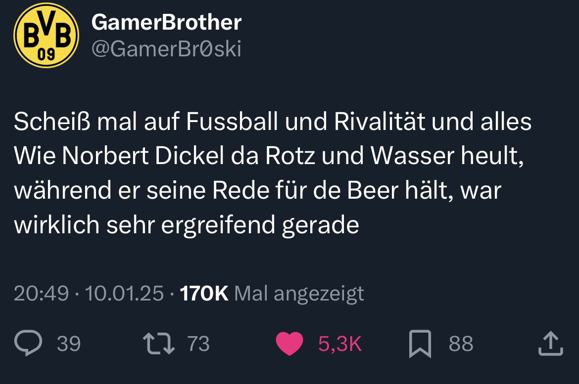 trizinho's tweet photo. @GamerBr0ski Von welcher Rivalität sprichst du Dortmunder eigentlich? https://t.co/f9N95HnHh7