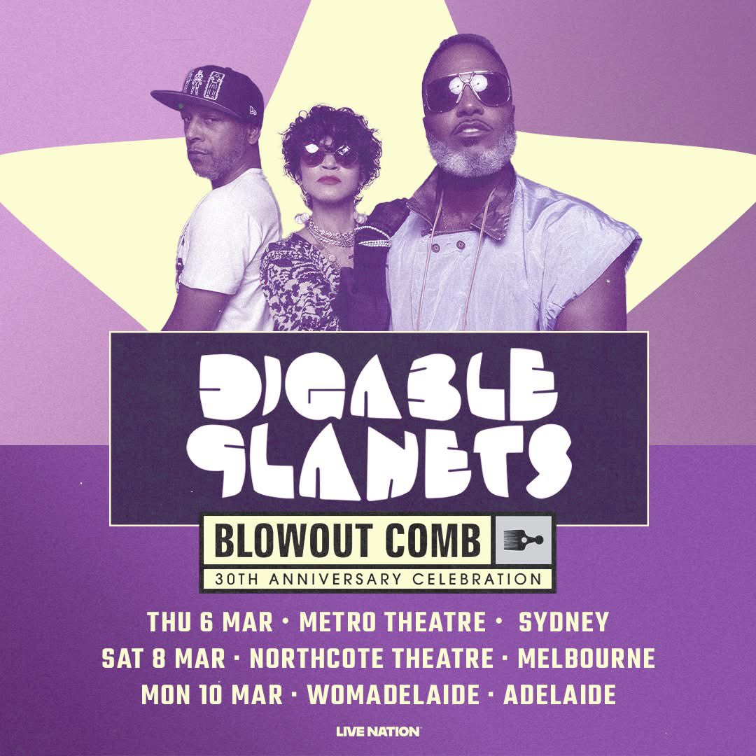 Digable Planets (@digableplanets) on Twitter photo 💜 Grammy award winning hip-hop trailblazers Digable Planets have announced their Blowout Comb 30th Anniversary tour will head to Australia this March 2025! <a href="/LiveNationAU/">Live Nation Australia</a>
livenation.com.au/show/1556097/d…
*All times are local 💜 Grammy award winning hip-hop trailblazers Digable Planets have announced their Blowout Comb 30th Anniversary tour will head to Australia this March 2025! <a href="/LiveNationAU/">Live Nation Australia</a>
livenation.com.au/show/1556097/d…
*All times are local