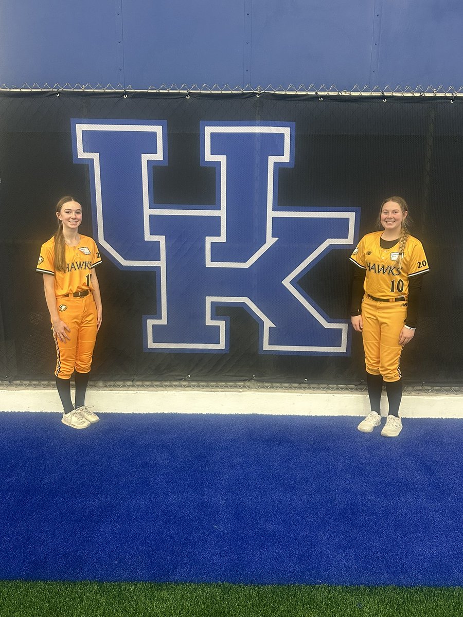 Proud of these 2 for representing today <a href="/UKsoftball/">Kentucky Softball</a> Amazing energy, facilities, players and coaches. Well done ladies. <a href="/EmmaMyles2028/">Emma Myles</a> @CamerynD89912