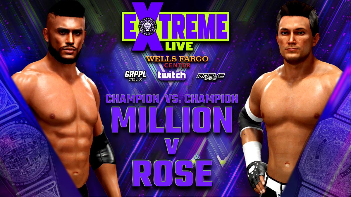 NorthAmericanPW's tweet photo. ✖️NAPW Extreme Live
✖️Thursday, January 23rd
✖️LIVE on Twitch
✖️Wells Fargo Center, Philadelphia, PA

Champion vs. Champion
Damian Rose versus Kid Millon
International vs. World Heavyweight 

#NAPW #ExtremeLive #EFED #WWE2K24 https://t.co/DaBqPQrJQy