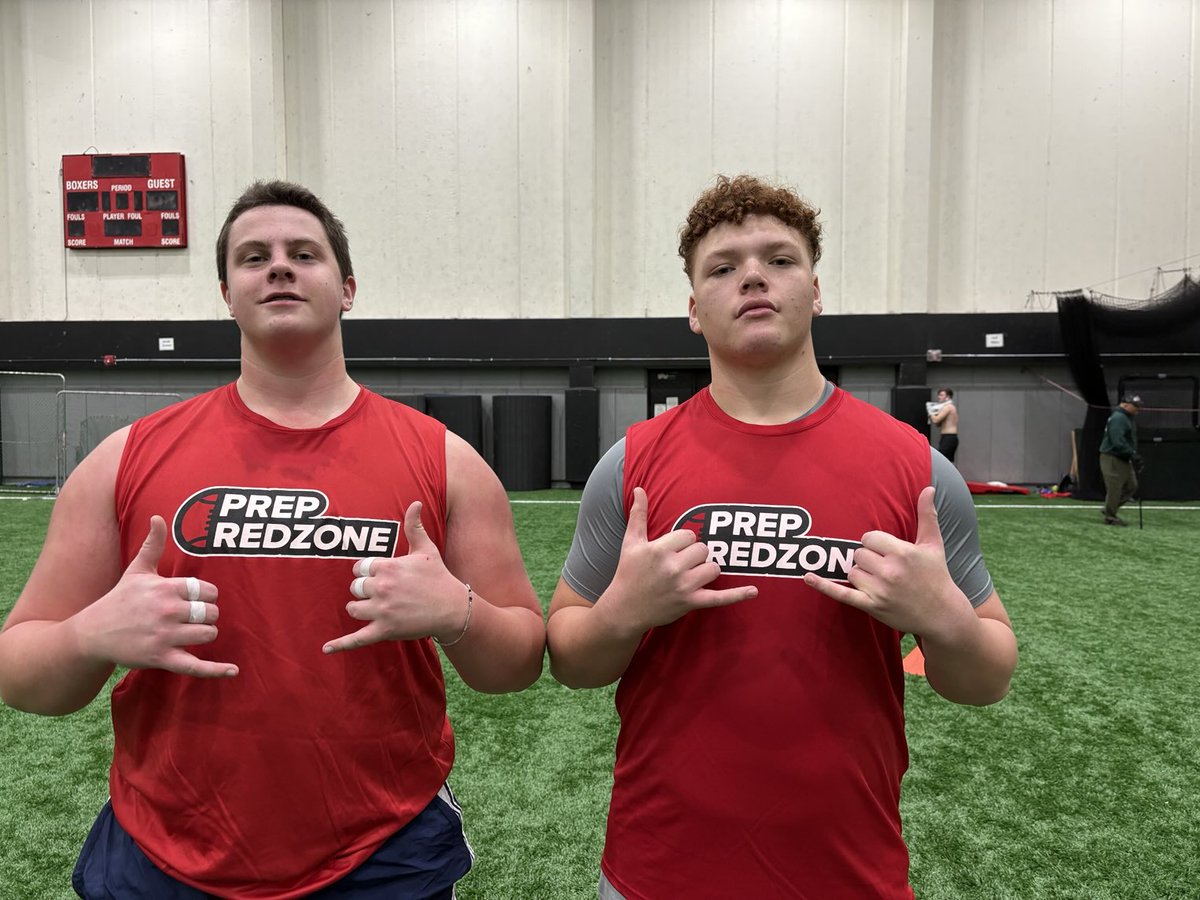 JordanJ_'s tweet photo. Two of Oregon’s Top 2026 OL (L-R) ⁦@JaxonBarber3⁩ 6-3 300 Lincoln &amp; ⁦@Ljkyle681185⁩ 6-3 280 South Albany ⁦@PrepRedzoneOR⁩ #PRZStockUpShowcase https://t.co/YRGArBDrNT