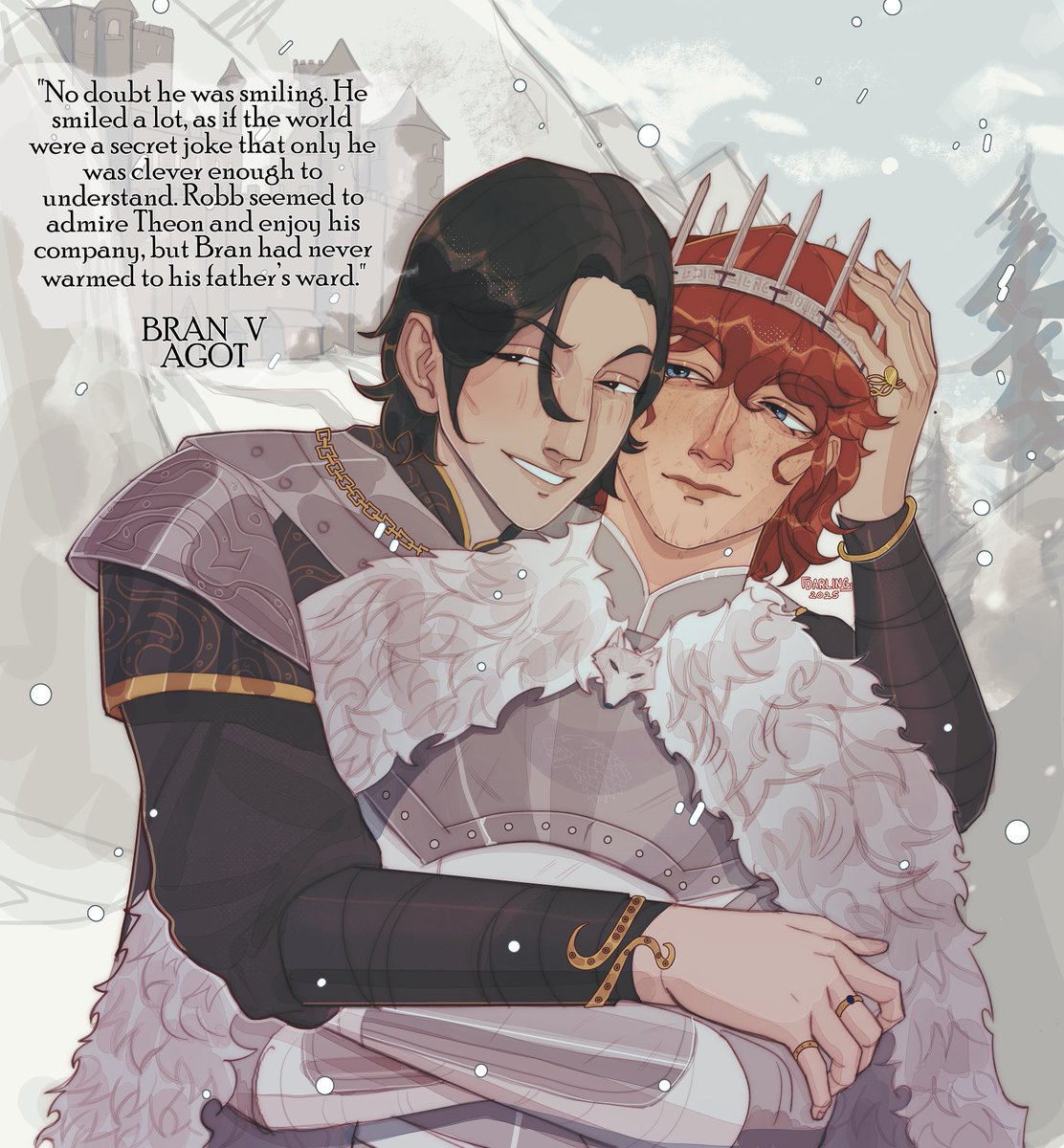 dabirling's tweet photo. 🦑#TheonGreyjoy #RobbStark #ASOIAF 🐺
asoiaf fanart let's goooooo!! https://t.co/OlgX4vYCTG