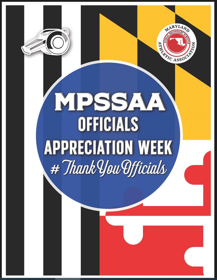 Officials Appreciation Week  January 13 - 18 - Let's Do this MCPS Athletics Nation! #ThankaRef <a href="/MPSSAA_Org/">MPSSAA</a>  <a href="/NFHS_Org/">NFHS</a>