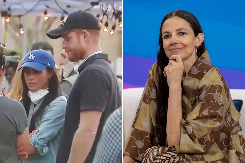 nypost's tweet photo. Actress Justine Bateman slams Prince Harry, Meghan Markle for being ‘disaster tourists’ amid LA fires https://t.co/stDbqp3hOy https://t.co/vEoqp7suBT