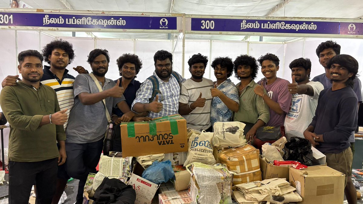 beemjibrother's tweet photo. ஜெய் பீம்!
48-வது சென்னை புத்தகக் கண்காட்சி நிறைவுற்றது.
#மகிழ்ச்சி https://t.co/E1SqOP6Nwv