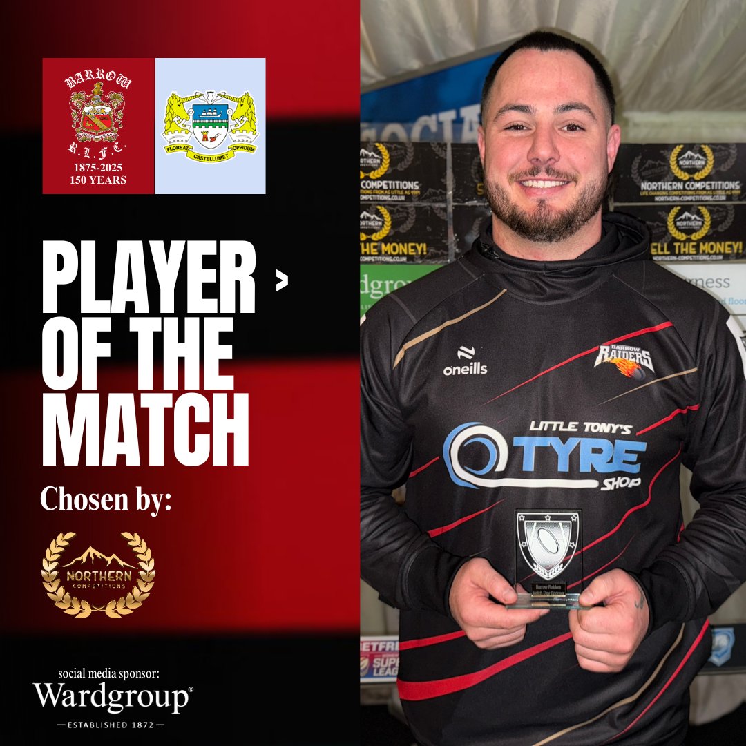 BarrowRaiders's tweet image. 👑 Another impressive performance from Kingy! 

Northern Competitions selected @Ryanofking as yesterday’s Player of the Match!