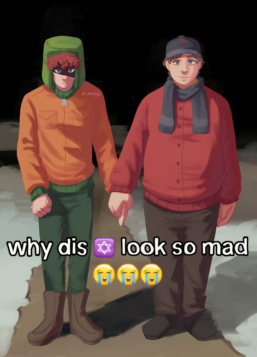 _maidyyy's tweet photo. pov: you are magic johnson and you see these two kids at your door asking you to give them the cure for aids

#southpark #cartman #kyle #sp #southparkfanart https://t.co/qBHXuVZeGQ