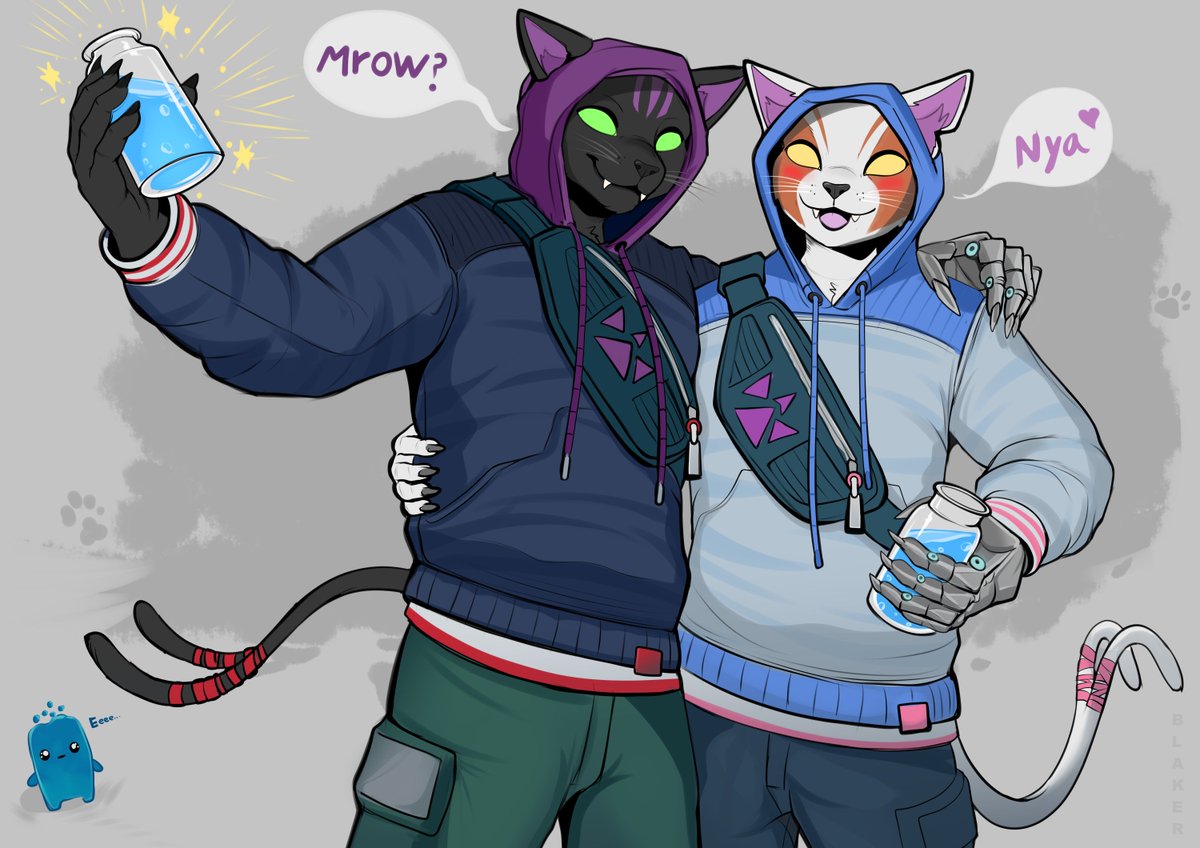 A very random #nyanja  fan art that I made :P