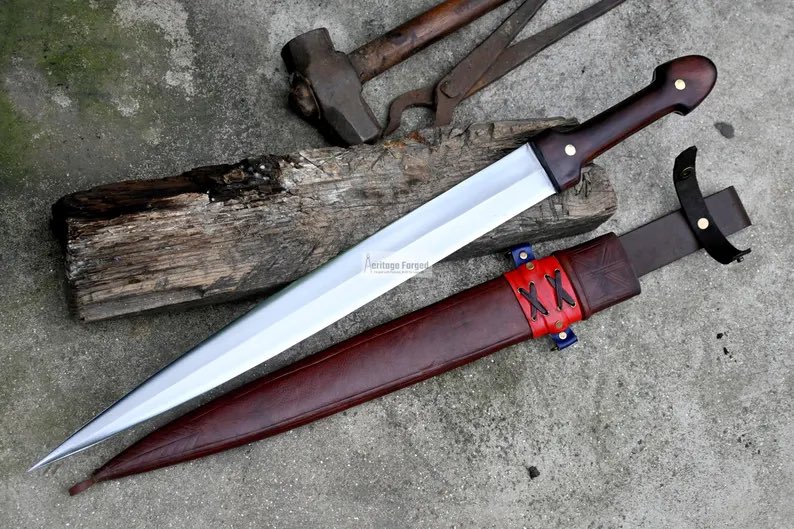 BladeEverest's tweet photo. https://t.co/CiN6gr0EeV

#KindajalSword #HandForgedSword #18InchBlade #LeafSpringSteel #HandmadeSword #Machete #CustomSword #WaterTempered #SharpenedSword #KnifeCollection #SurvivalGear #OutdoorTools #UniqueWeapons #WeaponArt #Handcrafted #HistoricalWeapons #SteelCraftsmanship https://t.co/WGQiUV0aRM