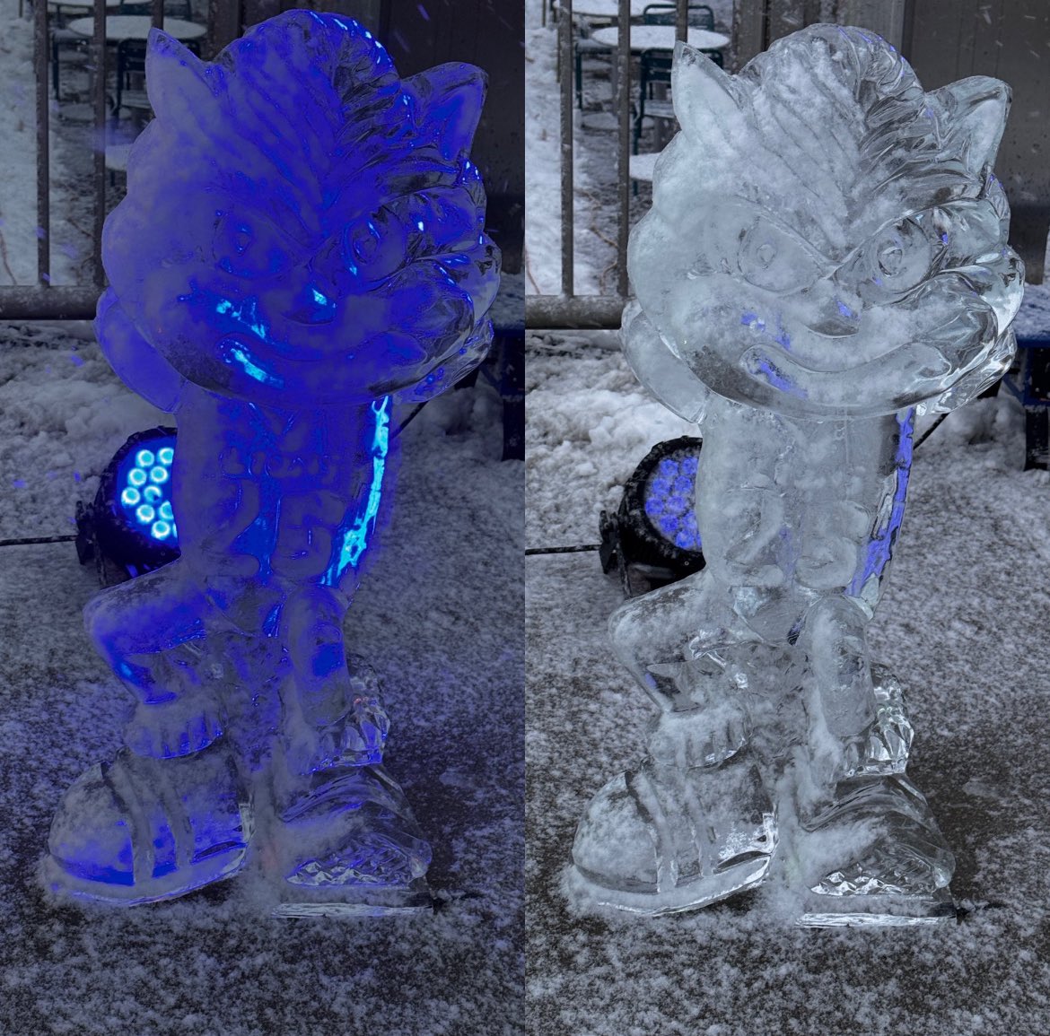 woodwardsports's tweet photo. THIS SONIC X JAHMYR GIBBS STATUE IS BEAUTIFUL ❄️⚡️ https://t.co/eOKyUv3azQ
