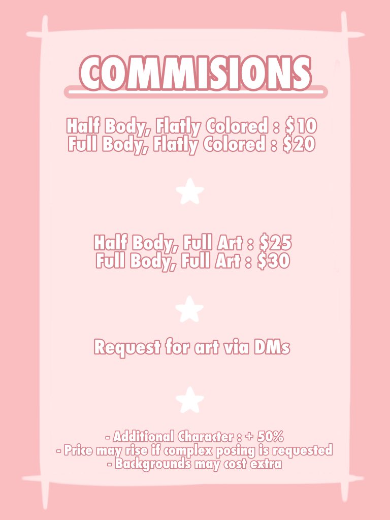 scapehook's tweet image. 🤍 Commissions Are Open &amp;lt;3 !!