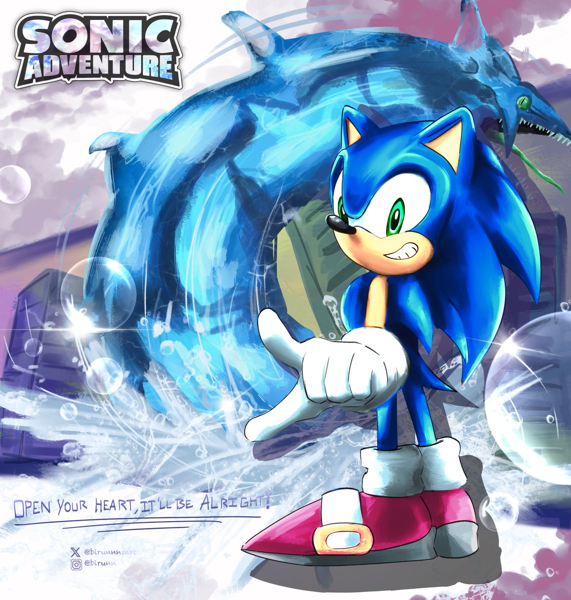 birunnnsart's tweet image. SONIC ADVENTURE