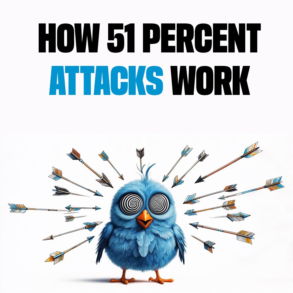 projbluebirds's tweet photo. ⚠️ What’s a 51% Attack? 🛡️

A 51% attack happens when bad actors control over 50% of a blockchain’s network power, allowing them to:
🔄 Reverse transactions (double-spending).
🚫 Halt new transactions.
🛠 Manipulate the blockchain.

Strong decentralization = Protection. 💎🐦

#CryptoEducation #51PercentAttack #BlockchainSecurity #ProjectBlueBirds