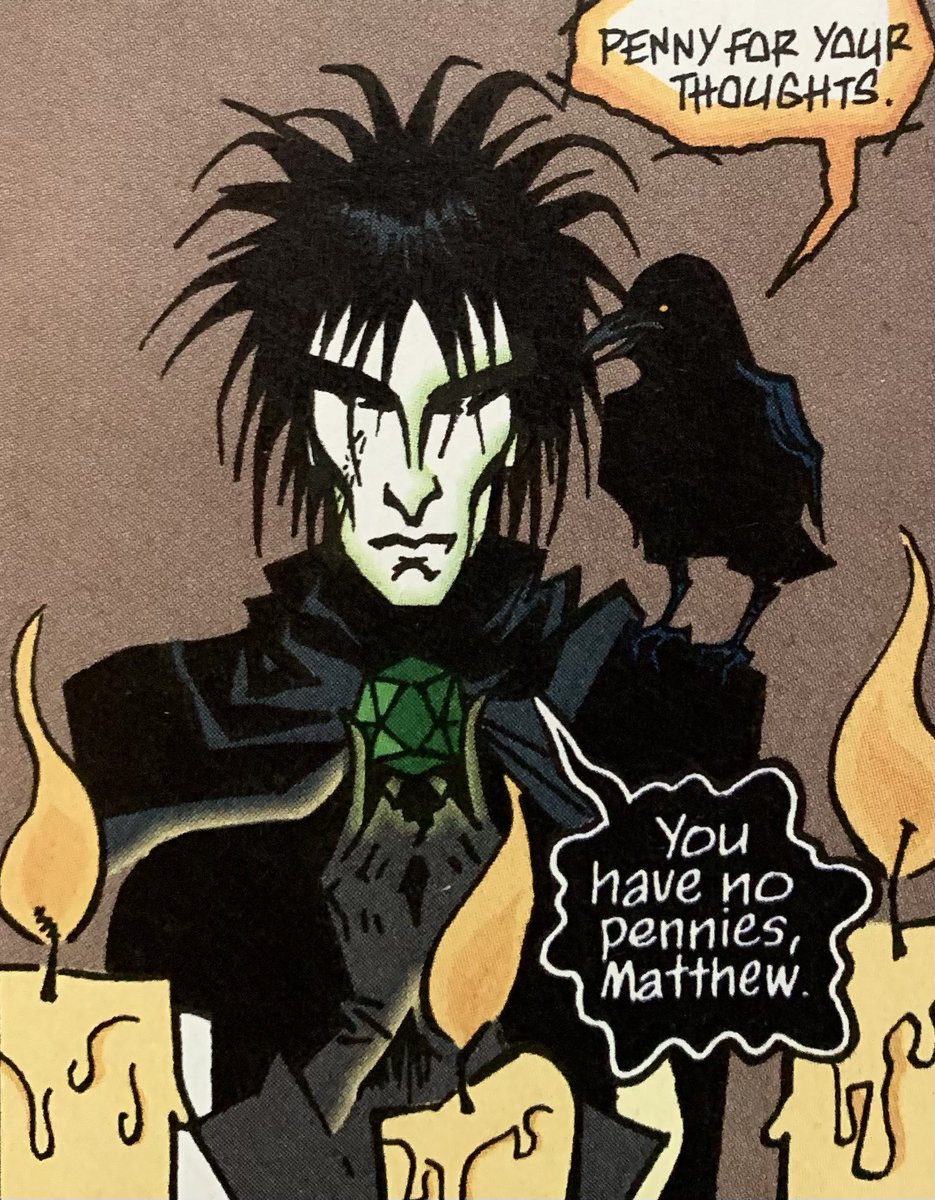 Sandy Sunday🖤 
 
The Sandman: The Kindly Ones 
Created by Neil Gaiman, Sam Keith &amp; Mike Dringenberg 
Writer: Neil Gaiman 
Penciller: Marc Hempel 
Inker: Richard Case 
Colourist: Daniel Vozzo 
Letterer: Todd Klein 
 
#readmorecomics