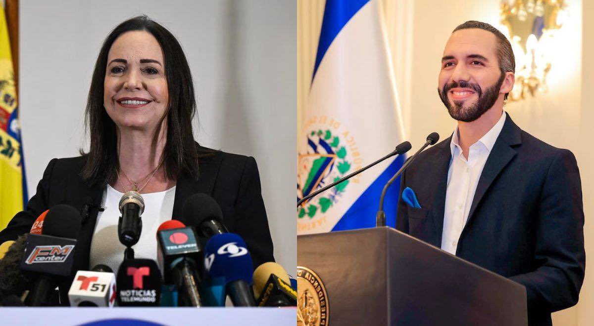 eduardomenoni's tweet photo. 🚨| ÚLTIMA HORA: María Corina Machado sostuvo una llamada con el presidente Nayib Bukele. “Me transmitió su admiración y su apoyo a la lucha por la libertad del pueblo venezolano, así como su exigencia al respeto a la Soberanía Popular expresada el 28 de julio.” 🇸🇻🇻🇪 ¡Gracias Bukele por apoyar a Venezuela!