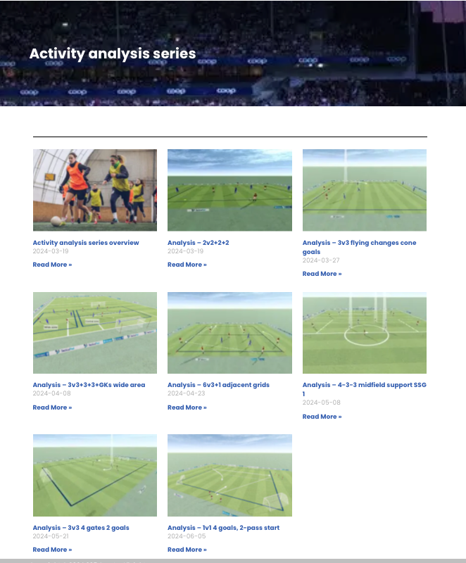 205_Academy's tweet photo. The Activity Analysis series includes deep dives for coaches looking for more insights on how to use, modify, customize our @TacticalPad activities for their teams. The series is updated regularly.
Click: https://t.co/IMb34OTiyQ
@TheS_Resource https://t.co/RAorCqCzZJ
