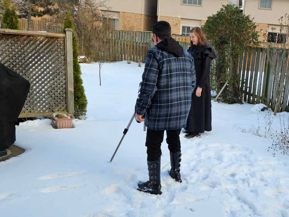 OS3 Post-Production Update: Taking a break from monsters for the day (so many) to shoot snowy inserts with Deborah Jayne Reilly Smith... 
<a href="/WildEyeMovies/">Wild Eye Releasing</a> 
<a href="/DeborahJayneRS/">Deborah Jayne Reilly Smith</a>
#ウィジャシャーク3