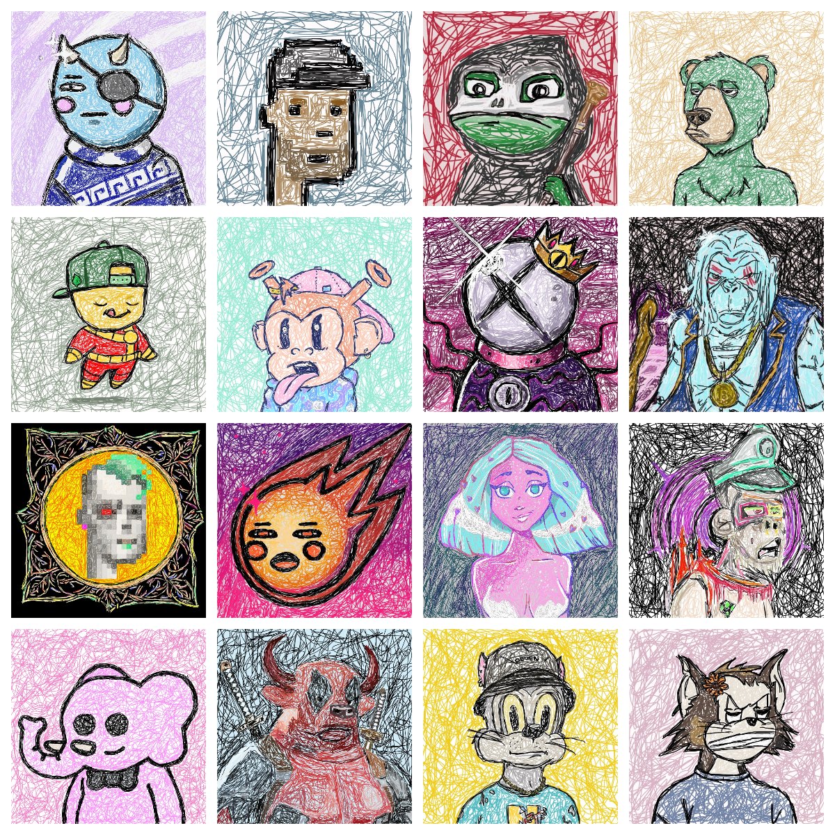 PacmanNFT's tweet image. Scribble edits of your favourite NFT.
Looking to do a few commission pieces, so if you would like one done up, drop it in the comments and we can discuss whether it is possible to be Scribbled and pricing.
All Scribbles get minted on Base and sent to your wallet as an NFT.