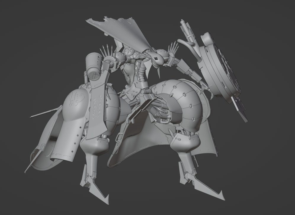 keitaro2023's tweet image. ワンフェス2025冬
【72GHOST】卓番2-16-13
新作
仏鉄塊　烏帽子鳥
3Dプリント出力品キット
サイズは20cmくらいです

#WF2025w 
#斑鳩 
#RTYPEFINAL2 
#72GHOST