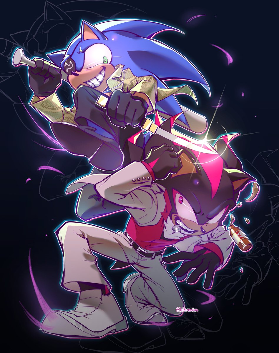 lukremium's tweet photo. SONIC ✗ YAKUZA #sonadow https://t.co/5ppNYqGrV9