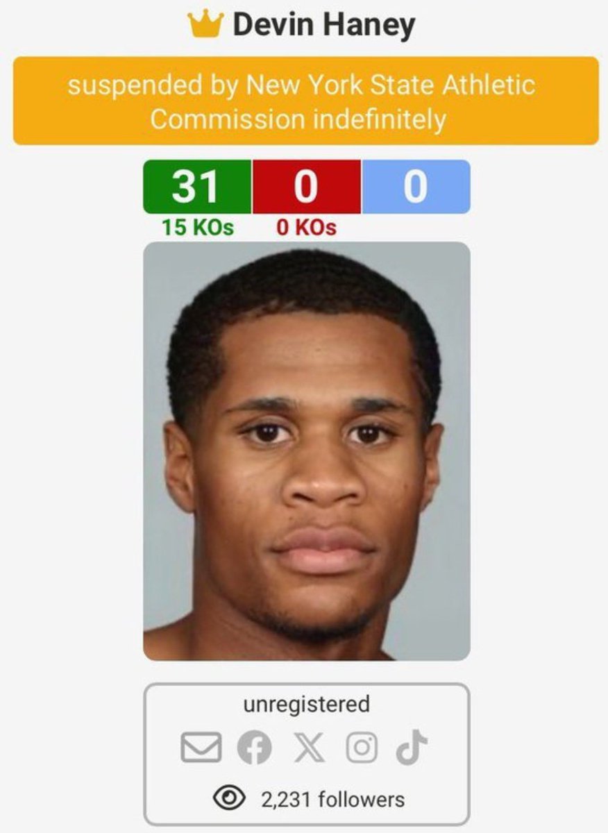 RayJack97010720's tweet photo. No matter what yall say or do going forward, the world will NEVER forget this day. "THE END OF THE DEVIN HANEY ERA" 04-20-2024 
#BoxingwitRayJack https://t.co/ImUgOXz8p9