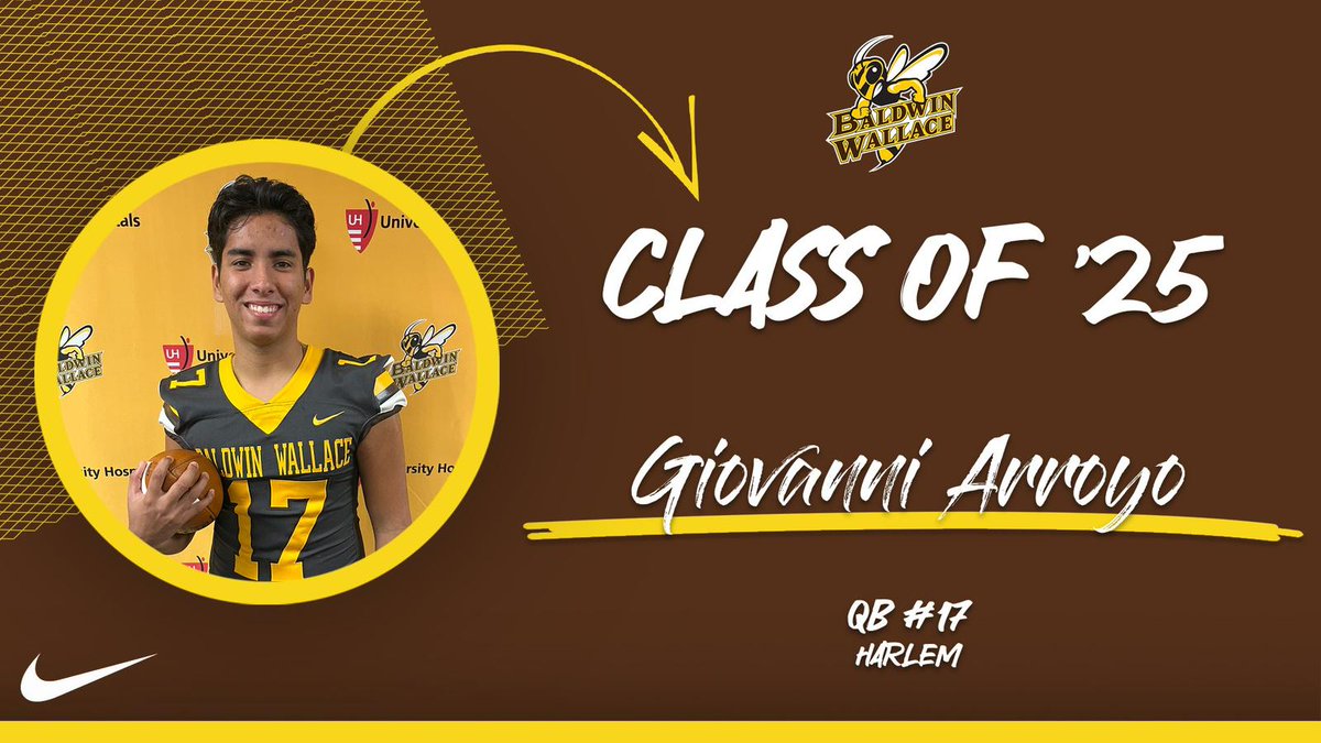 Blessed to receive an Offer from <a href="/BWFootball_/">Baldwin Wallace Football</a> 🟡🟤| <a href="/rocanthony_/">Rocky Zingale</a> <a href="/HarlemFootball/">Harlem Bulldogs Football</a> <a href="/RoHo2727/">Rodney Jay Holder</a> <a href="/BoiterMark/">Mark Boiter</a> <a href="/RecruitGeorgia/">Recruit Georgia</a>